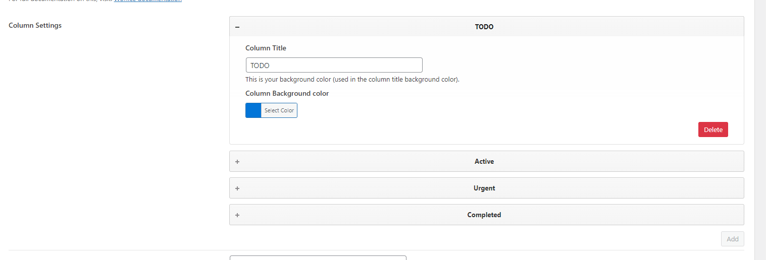 Modify Kanban Columns